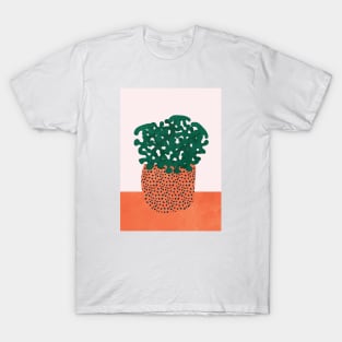 Retro Plant Vase T-Shirt